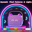 Mini Karaoke Machine Toys Gifts, Kids Portable Bluetooth Speaker with 2 Wireless Microphone and LED, Christmas Birthday Gift Idea for Girls Boys 3-12 + Year Old, Noisemaker Toys for Party (Purple) 🍁 All In One Marketplace Canada