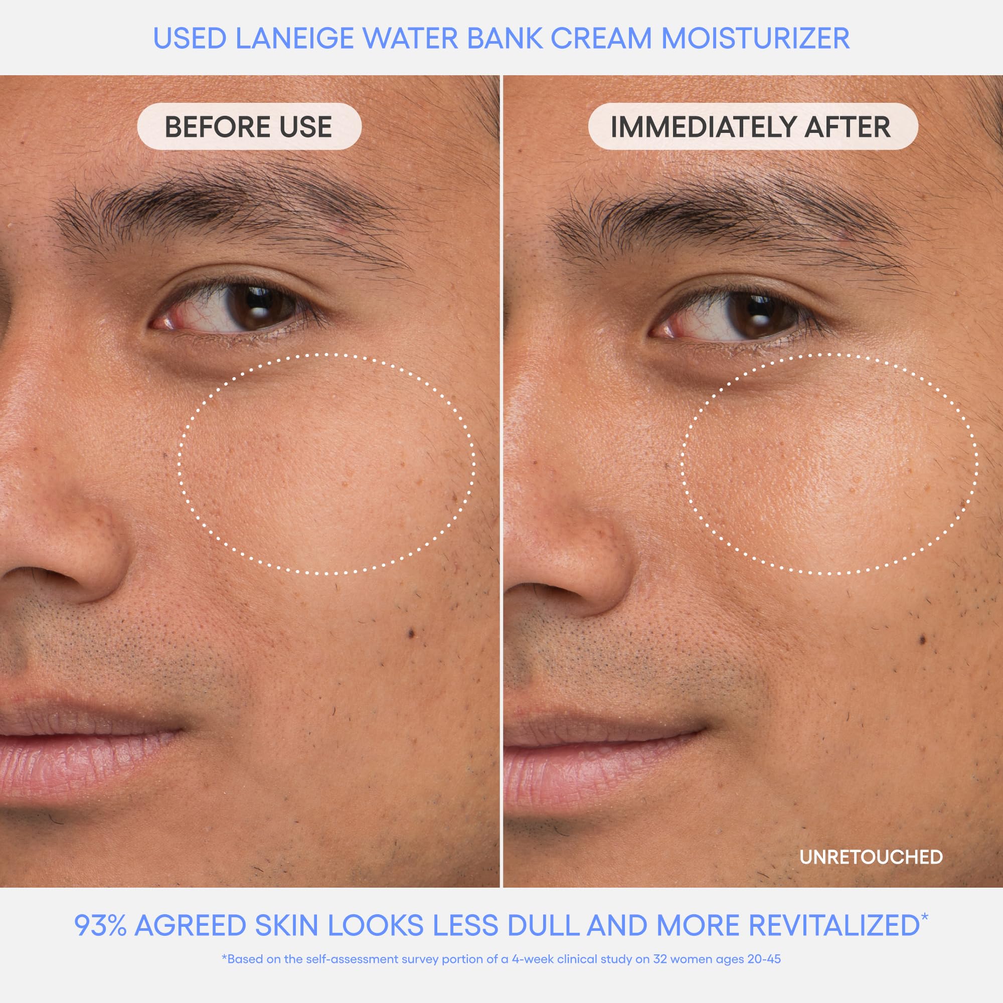 LANEIGE Water Bank Blue Hyaluronic Cream Moisturizer: Hydrating Korean Face Cream with Squalane & Ceramide for Skin Barrier Support, Dermatologist-Tested 🍁 All In One Marketplace Canada