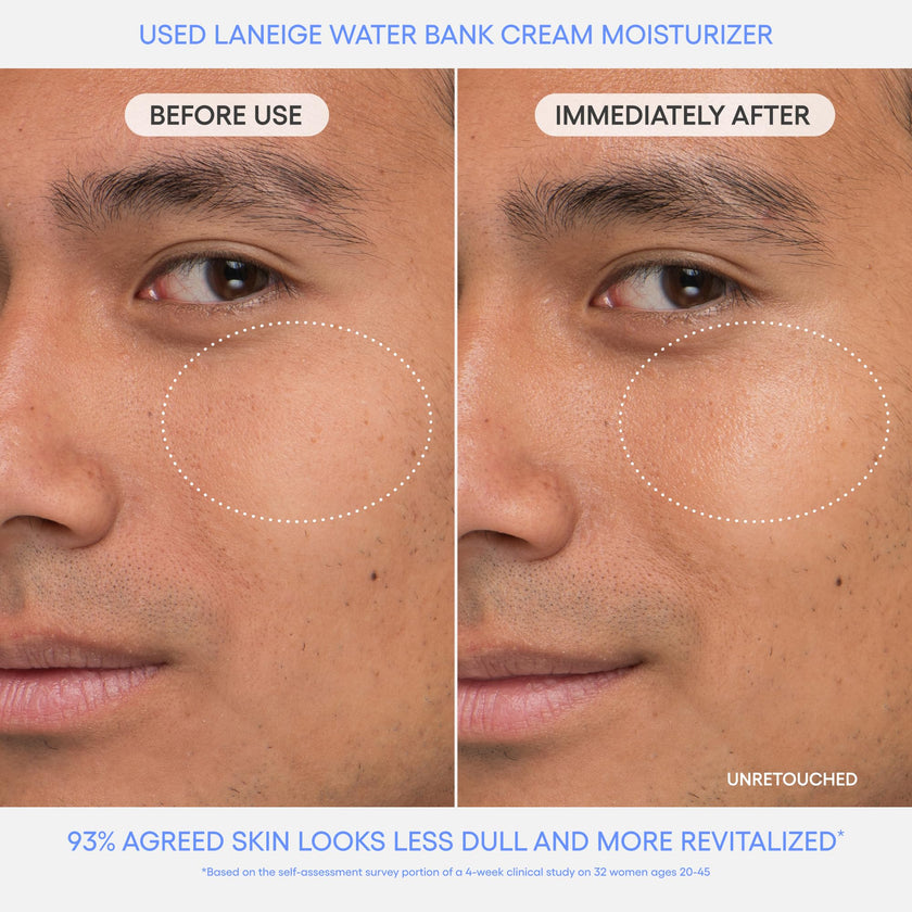 LANEIGE Water Bank Blue Hyaluronic Cream Moisturizer: Hydrating Korean Face Cream with Squalane & Ceramide for Skin Barrier Support, Dermatologist-Tested 🍁 All In One Marketplace Canada