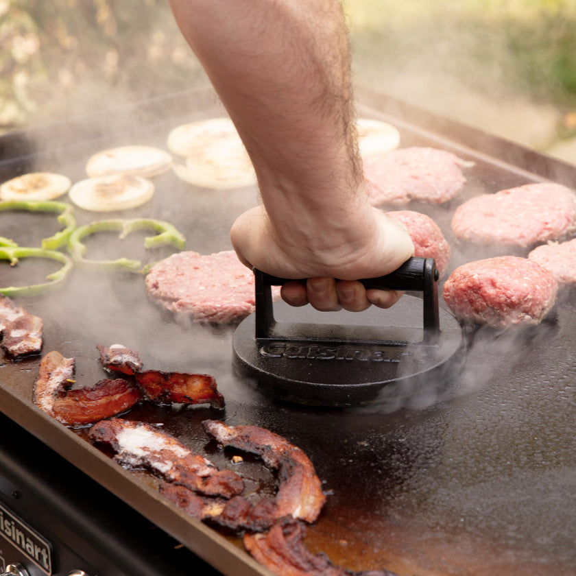 Cuisinart Smash Burger Press, Cast Iron, Heat Resistant Handle (CISB-111C) 🍁 All In One Marketplace Canada