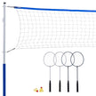 Franklin Sports Badminton Set - Portable Badminton Set - Adult and Kids Badminton Net - Perfect Backyard/Lawn Game - Includes 4 Badminton Racquets - Recreational 🍁 All In One Marketplace Canada