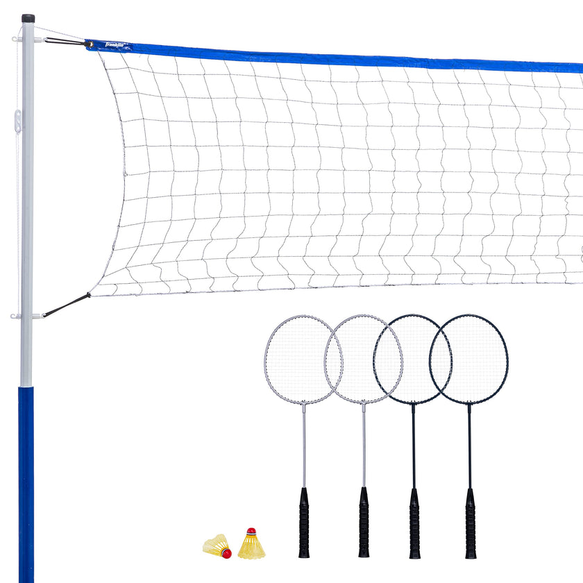 Franklin Sports Badminton Set - Portable Badminton Set - Adult and Kids Badminton Net - Perfect Backyard/Lawn Game - Includes 4 Badminton Racquets - Recreational 🍁 All In One Marketplace Canada
