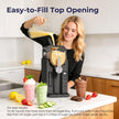 Slushie Machine, No Ice Needed Slushy Maker for Home, Real-Time Temp Display, Frozen Drink Maker with 6 Preset Programs for Ice Cream, Frappés, Milk Shake and More, Black, 1 Pack+3Modes 🍁 All In One Marketplace Canada