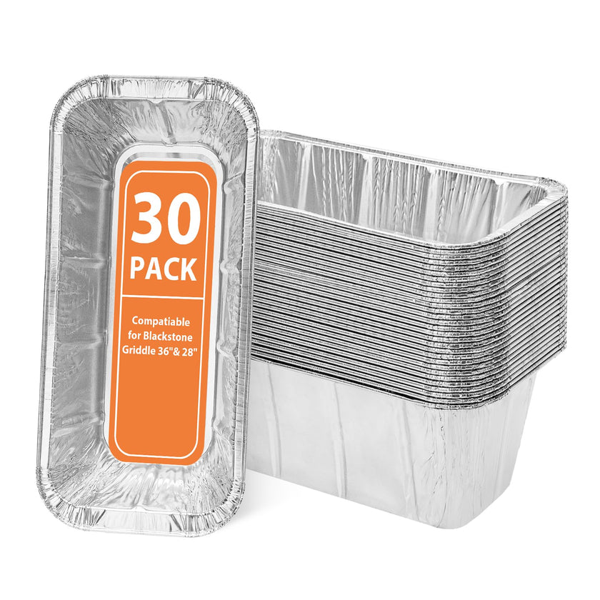 Rushare 30 Pack Drip Pan Liners for Blackstone 17