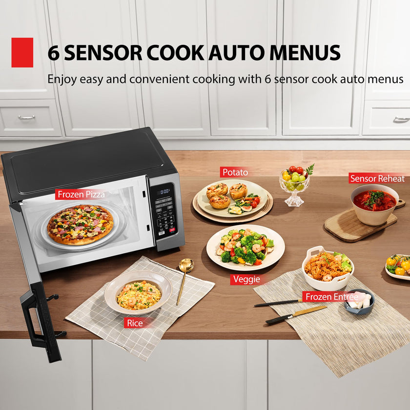 TOSHIBA ML-EM31P(SS)/CA Microwave Oven with Smart Sensor, Easy Clean Interior, ECO Mode, and Sound On/Off, 1.2 Cu. ft, Stainless Steel 🍁 All In One Marketplace Canada