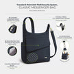 Travelon Anti-Theft Classic Messenger Bag, One Size, Midnight 🍁 All In One Marketplace Canada
