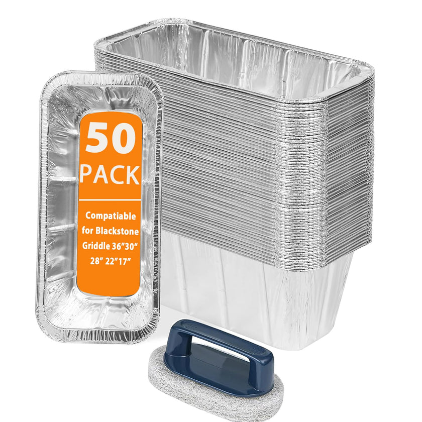50 Pack Drip Pan Liners for Blackstone Griddle 36