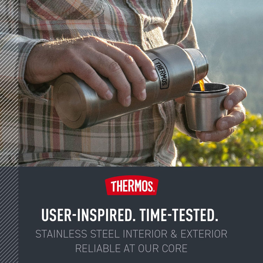 THERMOS Stainless King Beverage Bottle, 16oz, Matte Steel 🍁 All In One Marketplace Canada