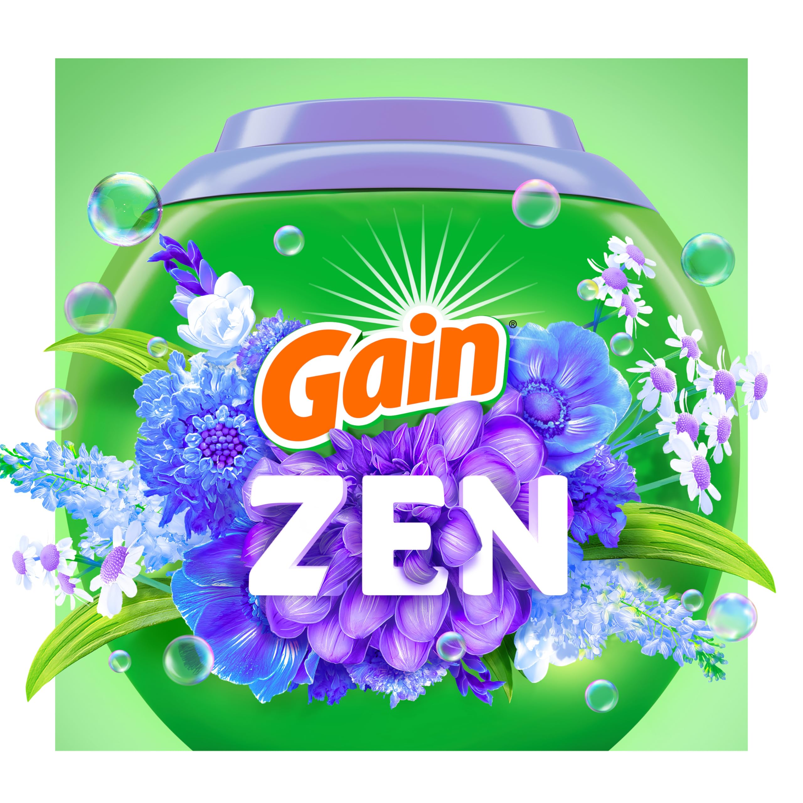 Gain Super Flings Laundry Detergent Pacs, 45 Count, Zen, irresistibly clean and fresh 🍁 All In One Marketplace Canada