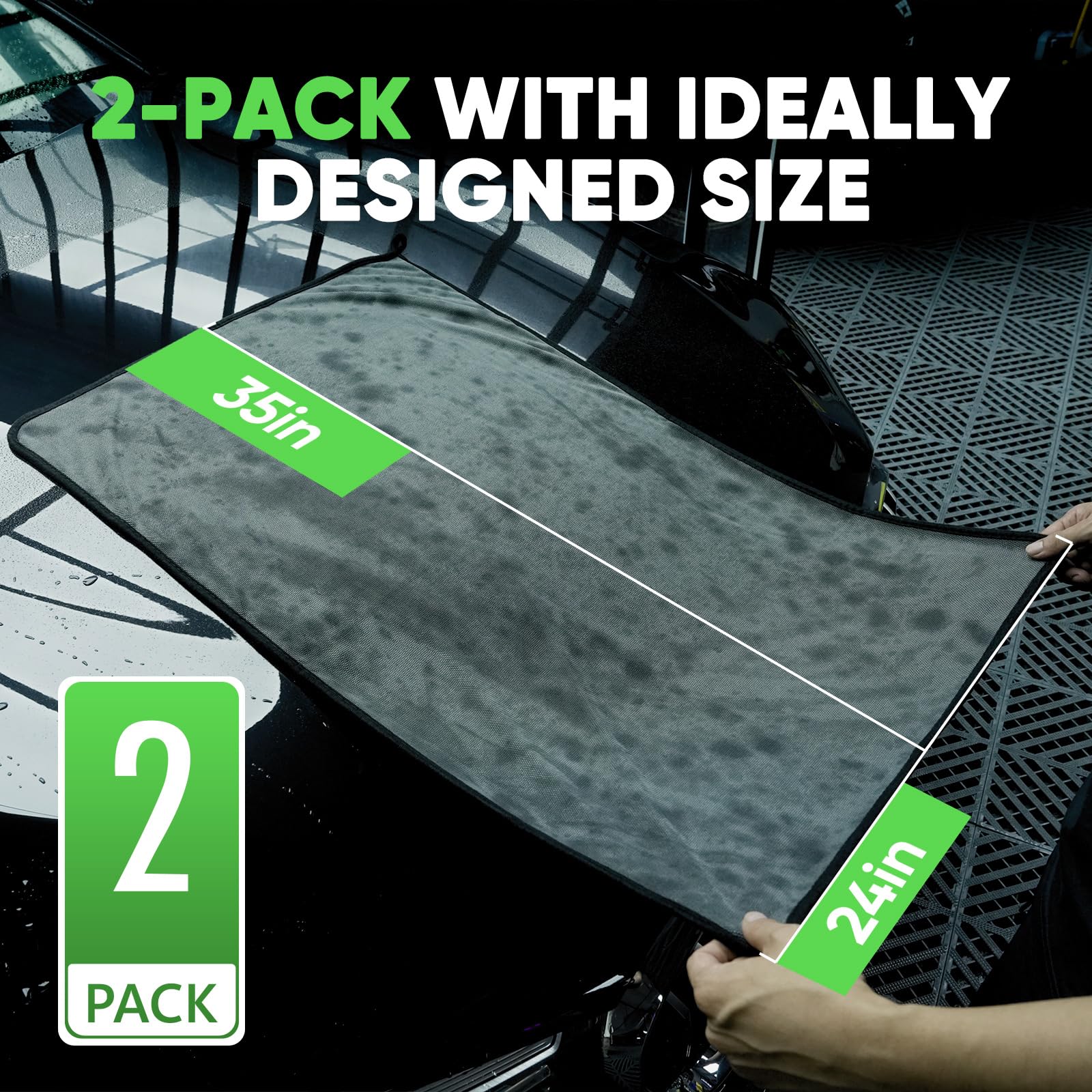 KKV 2-Pack Microfiber Towels (35