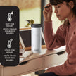 Contigo Huron 2.0 Couture Stainless Steel Travel Tumbler, Vacuum-Insulated Metal Tumbler for Coffee and Tea with Leak-Proof Lid, White Marble, 20 oz (591 mL) 🍁 All In One Marketplace Canada