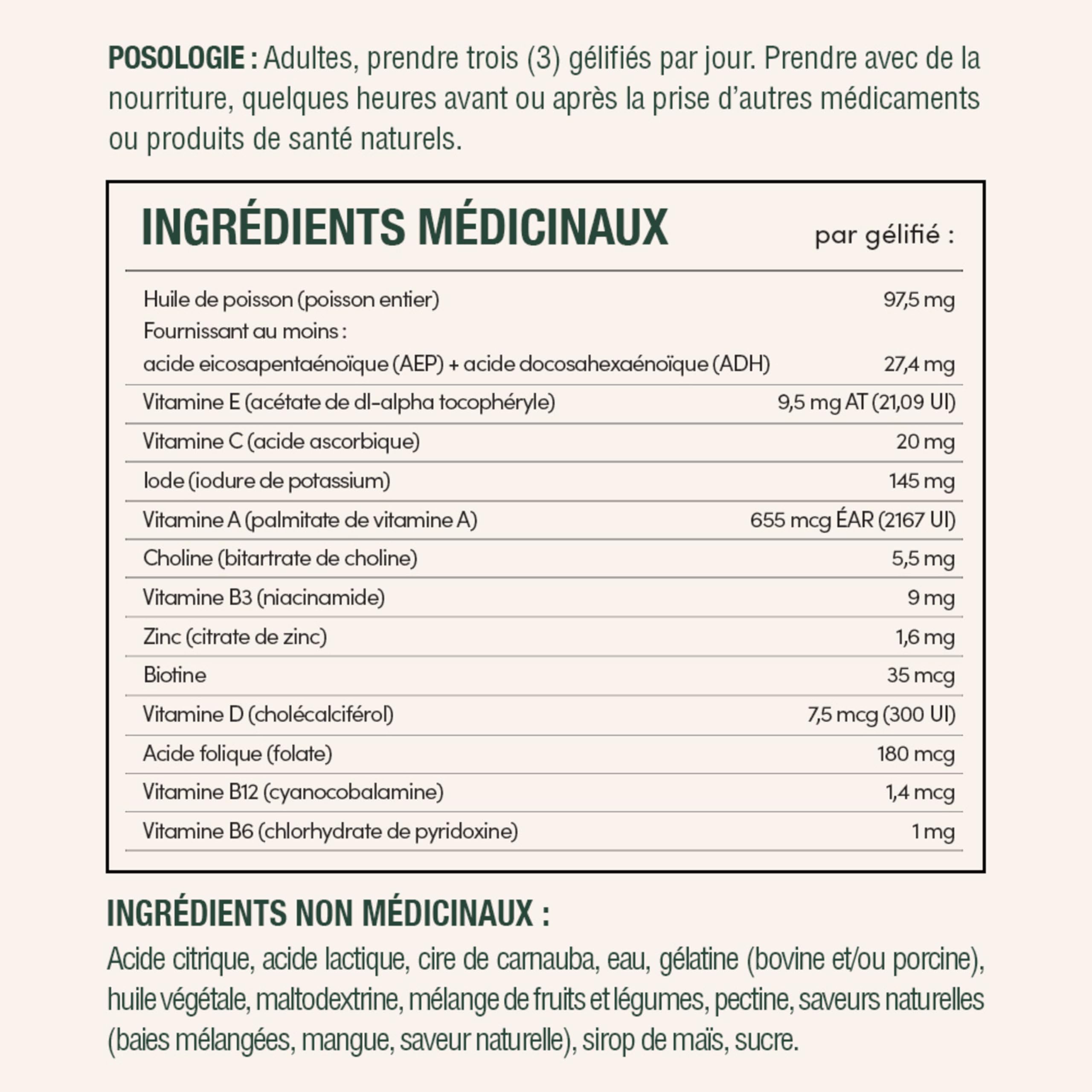 NATURE'S BOUNTY Prenatal With DHA & EPA Omega-3, Helps Reduce Risk Of Neural Tube Defects, 270 g 🍁 All In One Marketplace Canada