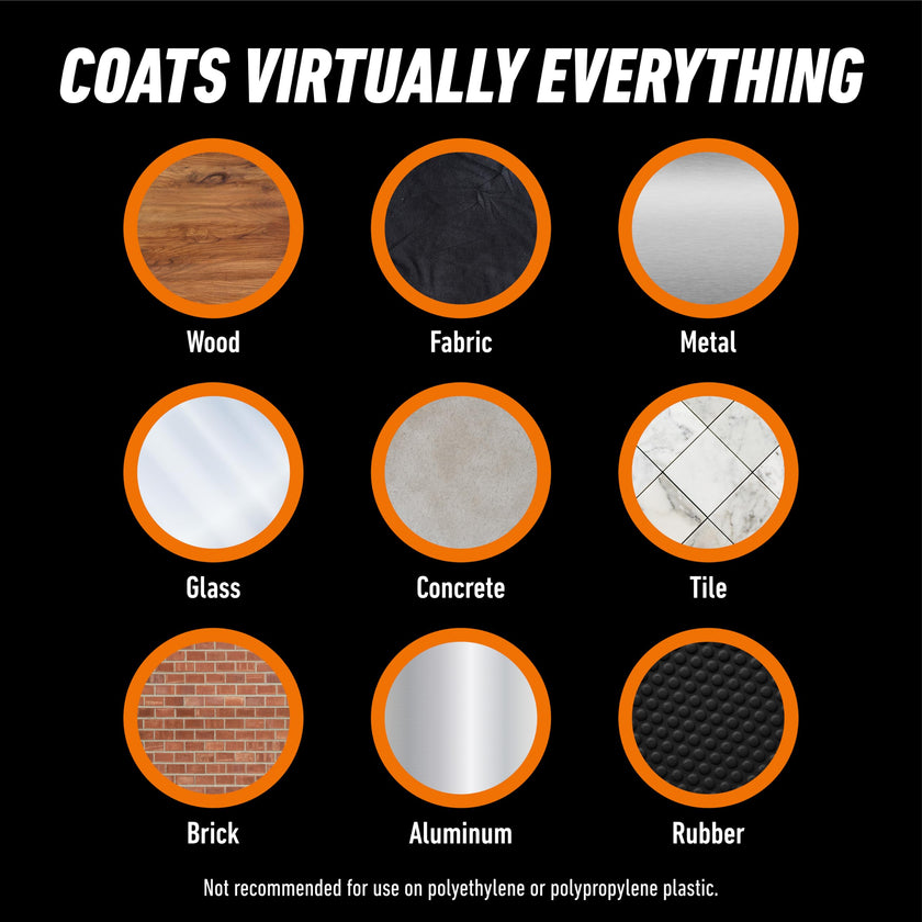 Gorilla Waterproof Patch & Seal Spray, Flexible Rubberized Coating, Seals Out Water Air & Moisture, Stops & Prevents Leaks, Black, 16oz/453g, (Pack of 1) 🍁 All In One Marketplace Canada