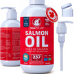 Salmon Oil for Dogs 237 mL - Healthy Skin & Coat, Fish Oil, Omega 3 EPA DHA, Liquid Food Supplement for Pets, All Natural, Supports Joint & Bone Health, Natural Allergy & Inflammation Defense 🍁 All In One Marketplace Canada