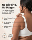 SHAPERMINT Wireless Bras for Women - Full Support Seamless Bralette, Compression Sports Bra, Plus Size Minimizer Bras, Padded Wirefree Bra for Women White 🍁 All In One Marketplace Canada