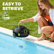 Robotic Pool Cleaner, Cordless Pool Vacuum for Above Ground & Inground Flat Pools with Dual Motors, 150 Min Runtime, Auto-Parking, Powerful Pool Vacuum Robot for Up to 1300 Sq.Ft (Moss) 🍁 All In One Marketplace Canada
