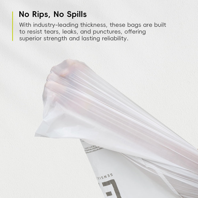 EKO Extra Strong 21 Gallon Large Trash Bags, Heavy-Duty Drawstring Kitchen & Household Garbage Bags (80L), Leak-Resistant, Fresh Floral Scent, Continuous Odor Control, 60 Count, Code G 🍁 All In One Marketplace Canada
