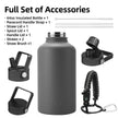 BJPKPK 64oz Insulated Water Bottle, Half Gallon Water Jug with Straw Lid 🍁 All In One Marketplace Canada