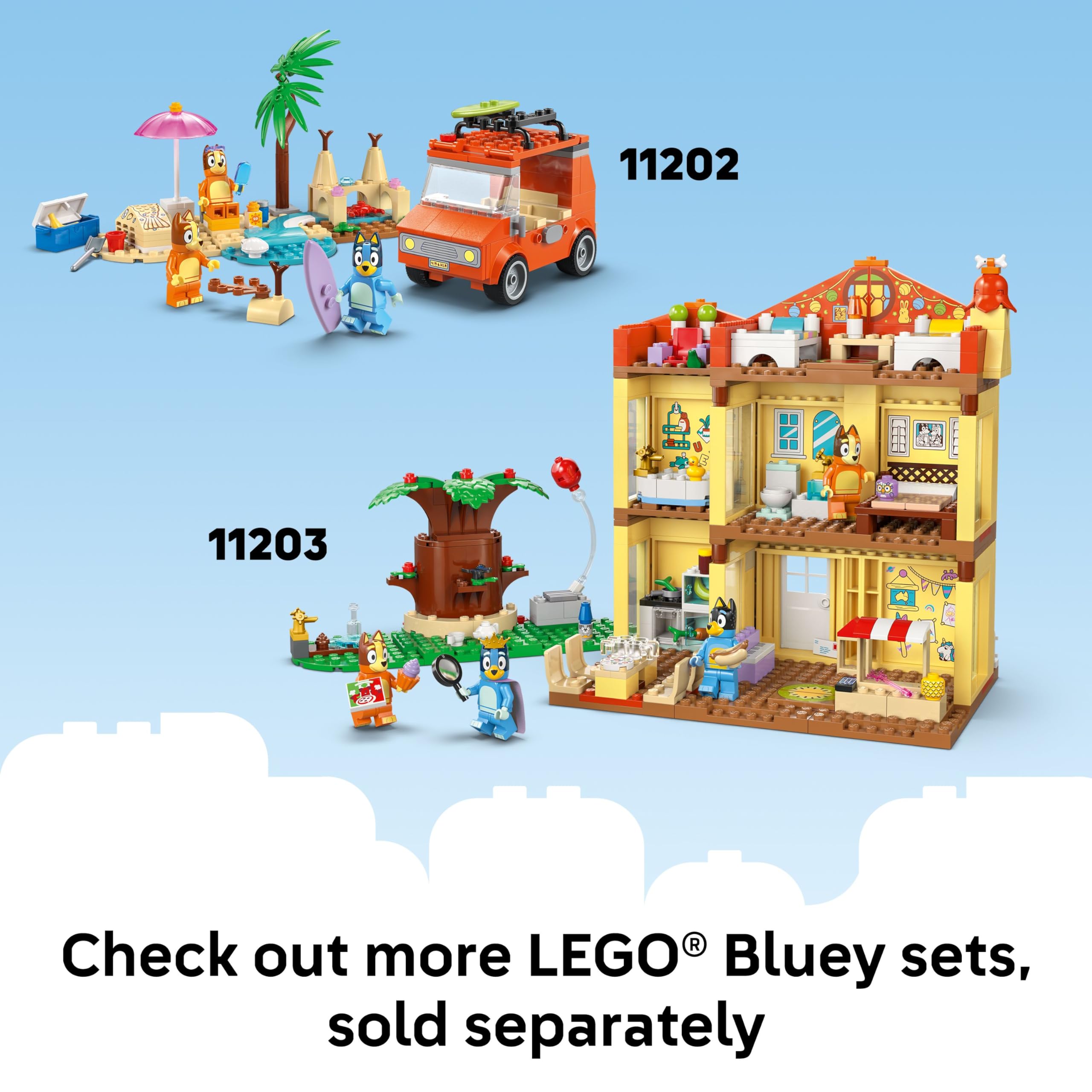 LEGO Bluey Playground Fun with Bluey and Chloe - Building Toy for Kids - Sensory Toy for Pretend Play - Includes Bluey and Chloe Minifigures - Birthday Gift Idea for Girls and Boys 4 and Up - 11201 🍁 All In One Marketplace Canada