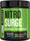 NITROSURGE Pre Workout Supplement - Endless Energy, Instant Strength Gains, Clear Focus, Intense Pumps - Nitric Oxide Booster & Powerful Preworkout Energy Powder - 30 Servings, Blue Raspberry 🍁 All In One Marketplace Canada
