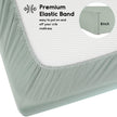 Yoofoss Baby Crib Sheets for Boys Girls, Fitted Crib Sheet 2 Pack for Standard Crib and Toddler Mattress, Super Soft Microfiber Baby Sheet 28x52x8in(Green+Leaf) 🍁 All In One Marketplace Canada