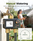 Diivoo 2 Zone Water Timer for Garden Hose, Programmable Sprinkler Hose Timer with Brass Inlet & Outlet, IP66 Waterproof, Rain Delay & Manual Mode for Irrigation, Lawn, Yard 🍁 All In One Marketplace Canada