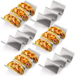 Bekith Stainless Steel Taco Holder Stand 6 Pack, Taco Holder Stand Tray with Handles, Up to 3 Tacos Each Keeping Shells Upright, Stylish Taco Shell Holders, Oven, Grill and Dishwasher Safe 🍁 All In One Marketplace Canada