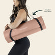 Retrospec Solana Yoga Mat 1/2 inches Thick w/Nylon Strap for Men & Women - Non Slip Excercise Mat for Yoga, Pilates, Stretching, Floor & Fitness Workouts, Rose 🍁 All In One Marketplace Canada