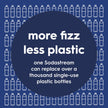 SodaStream - Fizz & Go Cool Bottle | Stainless Steel Carbonating Water Bottle | Keeps Drinks Cold 12 Hrs | Cupholder Friendly | Compatible with Pink CO2 cylinder machines | Blueberry color | 0.9L 🍁 All In One Marketplace Canada