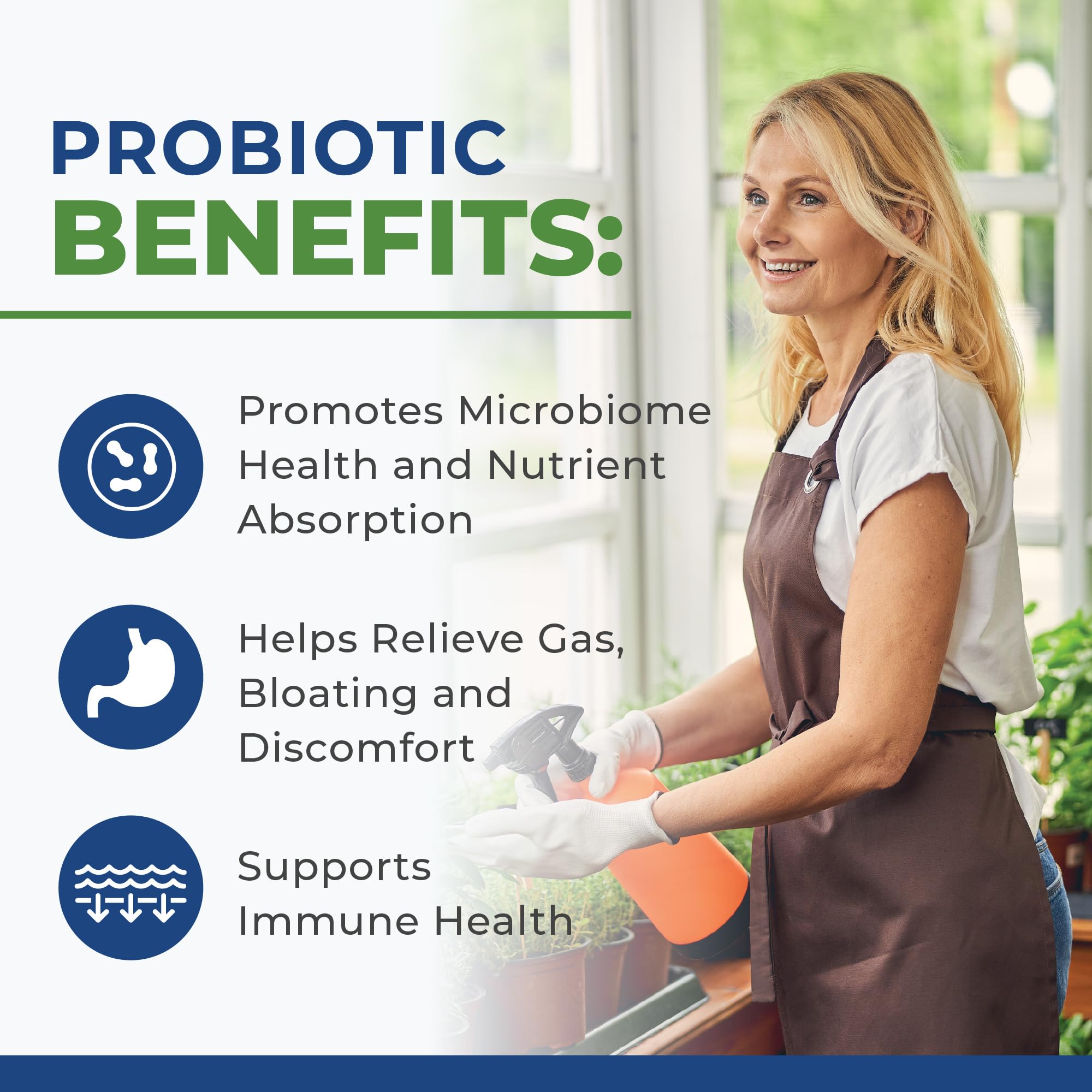 Daily Probiotic for Women & Men with 40 Billion CFU - Gut Health Complex with Probiotic for Women & Men - Shelf Stable Pre & Probiotics for Bloating Relief Digestive Enzyme Health | Non-GMO, 120ct 🍁 All In One Marketplace Canada