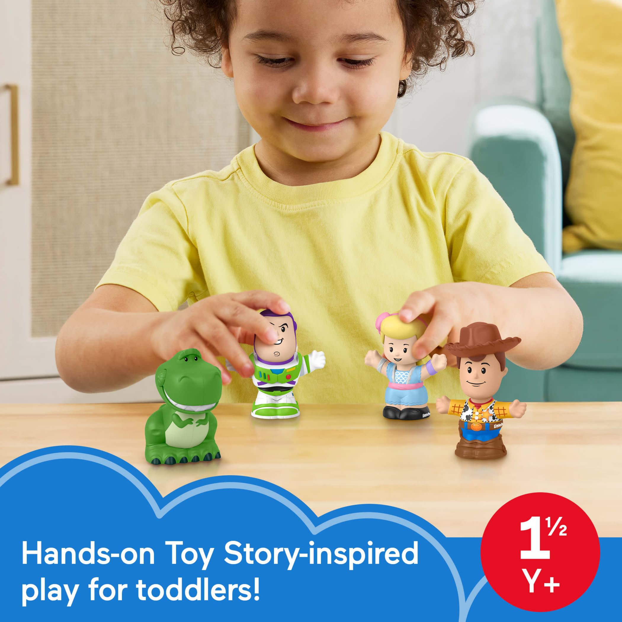 Fisher-Price Little People Toddler Toys Disney Pixar Toy Story Figure Pack with 4 Characters for Pretend Play Kids Ages 18+ Months 🍁 All In One Marketplace Canada