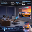 [2026 Upgraded] Mini Projector Support 4K 1080P FHD Auto Keystone 270° Rotatable with WiFi 6 and Bluetooth 5.2 Projector Portable Compatibile with HDMI/TV Stick/Memory Stick/Laptop,Black 🍁 All In One Marketplace Canada
