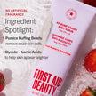 First Aid Beauty KP Bump Eraser Body Scrub Fresh Strawberry Scent, 10% AHA Keratosis Pilaris Exfoliator - Glycolic & Lactic Acid with Pumice, Treatment for Strawberry Legs, Razor Bumps & Rough Bumpy Skin, 8 oz 🍁 All In One Marketplace Canada