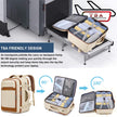 Travel Backpack for Women Flight Approved Carry On Travel Backpack with Shoe Pouch,TSA 15.6inch Laptop Sac à Dos Personal Item Bag for Weekender Overnight Bags Bookbag Travel Essentials,Beige 🍁 All In One Marketplace Canada