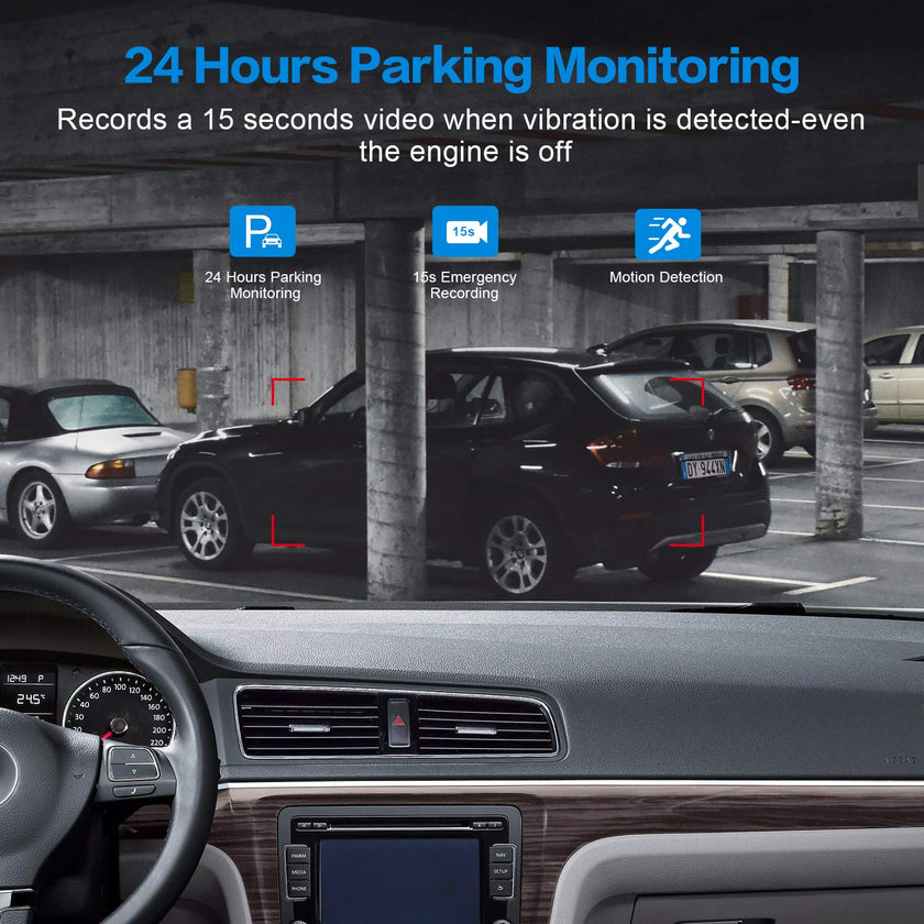 Dash Cam Front with 32G SD Card, BOOGIIO 1080P FHD Car Driving Recorder 3'' IPS Screen 170°Wide Angle Dashboard Camera Aluminum Alloy Case, WDR G-Sensor Parking Monitor Loop Recording Motion Detection 🍁 All In One Marketplace Canada