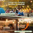 addlon 42FT(36+6) Solar Lights Outdoor Waterproof, String Lights Outdoor Solar power with Remote & USB Port 12+1 LED Shatterproof Bulbs 3 Light Modes,Dimmable &Timable Solar Light for Camping Backyard 🍁 All In One Marketplace Canada