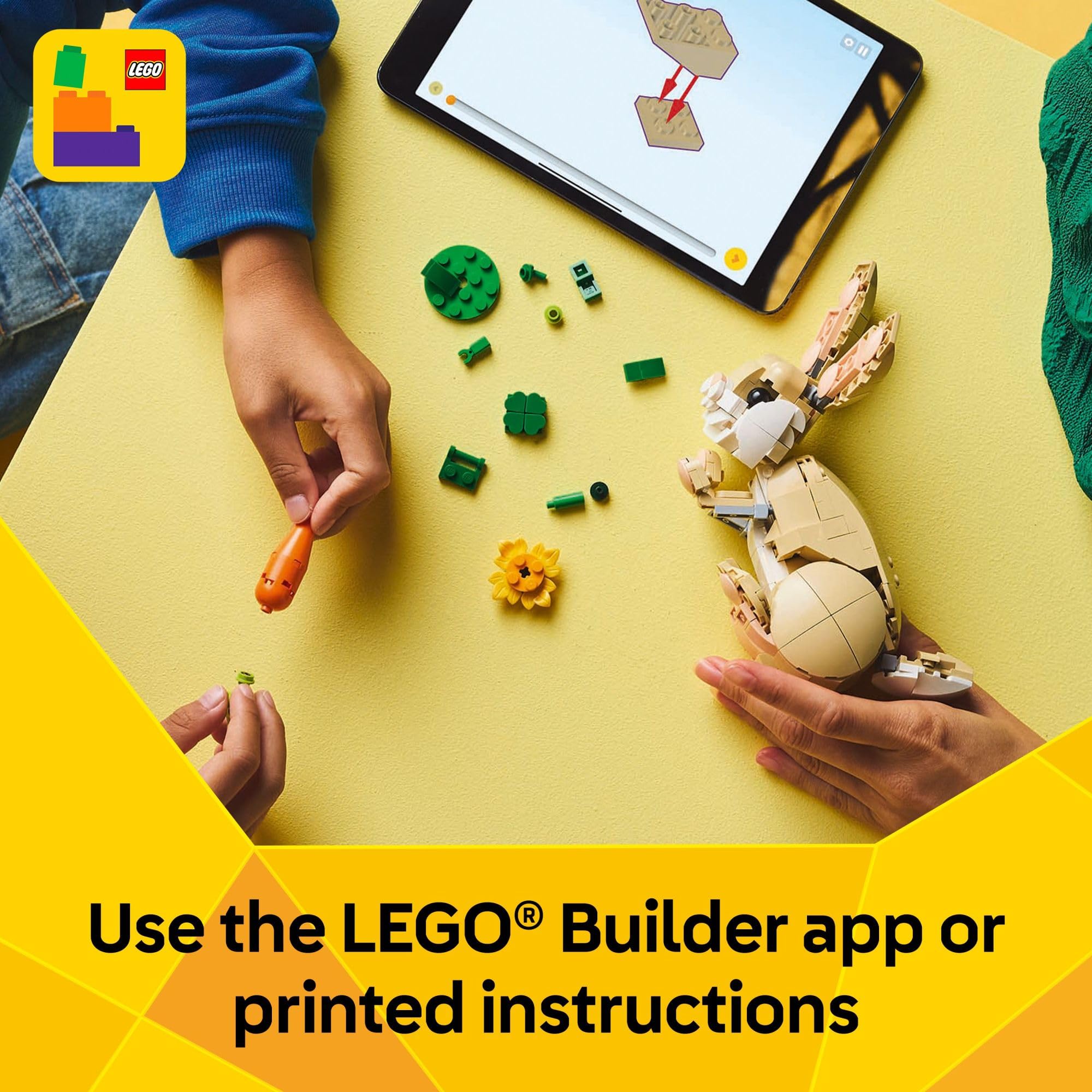 LEGO Creator 3 in 1 Cute Bunny Toy - Building Toy for Girls and Boys, Ages 8+ - Gift for Birthdays - W/ 3 Build Options, Bunny, Seal, or Llama - 31162 🍁 All In One Marketplace Canada