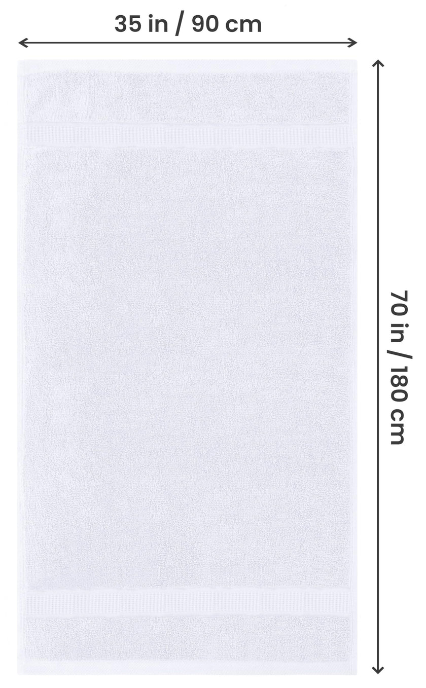 Utopia Towels Luxurious Jumbo Bath Sheet, 35 by 70 Inches, 600 GSM 100% Ring Spun Cotton, Highly Absorbent and Quick Dry Extra Large Bath Towel, Super Soft, White, 2 Pack 🍁 All In One Marketplace Canada