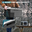EUHOMY 12 Volt Refrigerator, 22QT(21L) 12V Cooler, Compressor Electric Cooler -4℉~68℉, 12V Fridge 12/24V DC 110-240V AC, Portable Freezer for Camping, Travel, Truck, Home 🍁 All In One Marketplace Canada