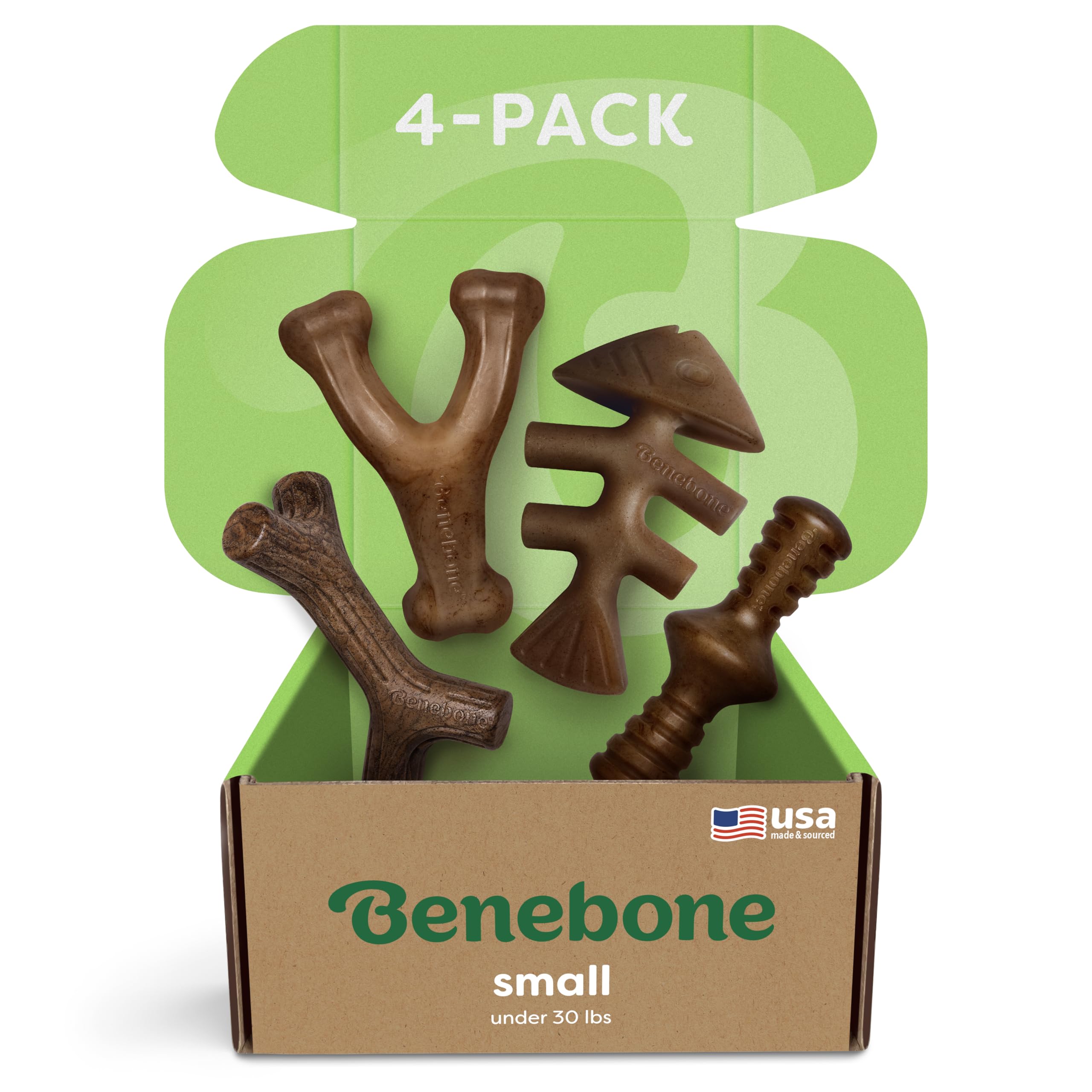 Benebone Small 4-Pack Dog Toys for Aggressive Chewers – Under 30 lbs 🍁 All In One Marketplace Canada