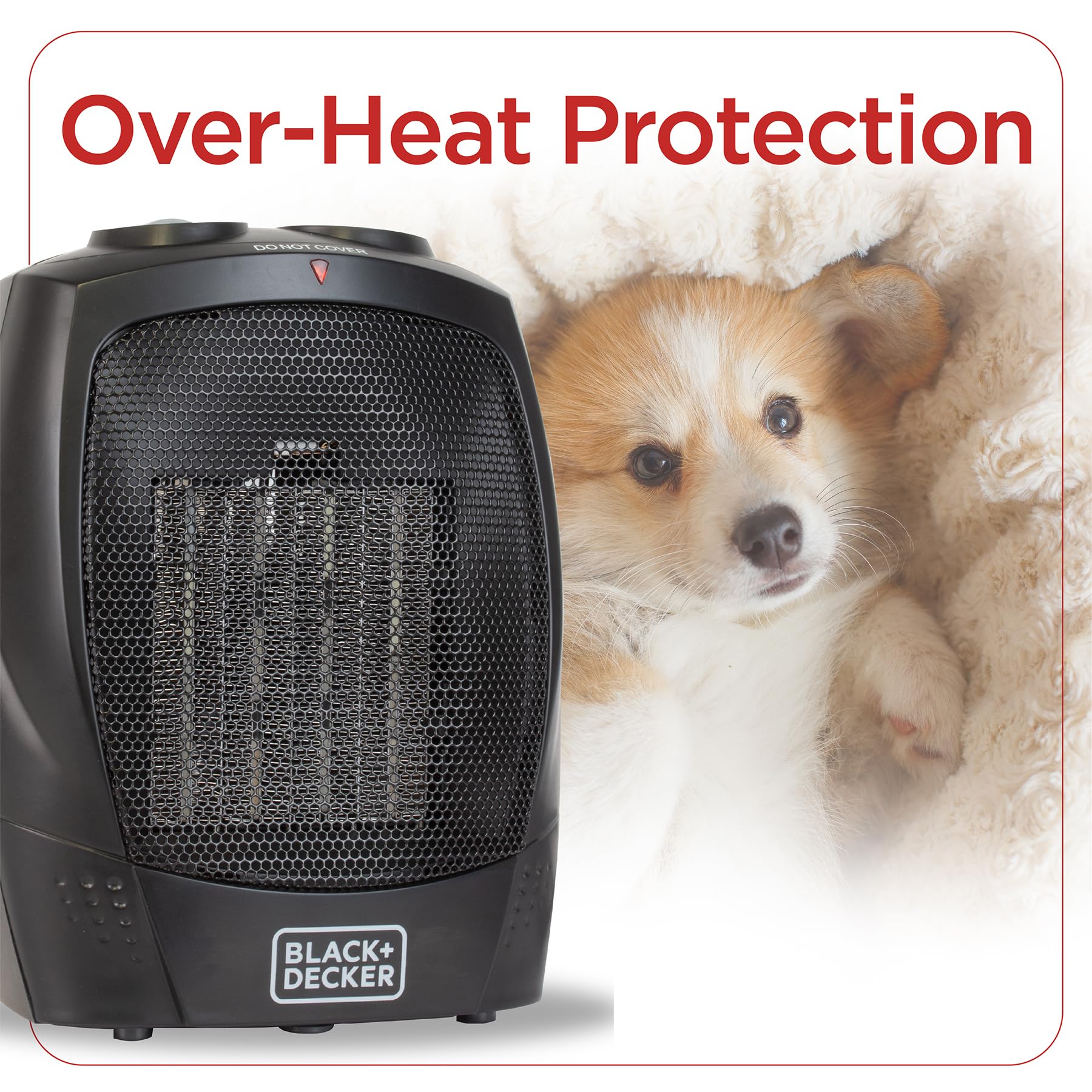 BLACK+DECKER Portable Space Heater, 1500W Room Space Heater with Carry Handle for Easy Transport 🍁 All In One Marketplace Canada