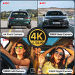 DELLFY 4 Channel Dash Cam, 4K Front & 3 * 1080P Rear/Left/Right, 360° Full View Dashcams for Cars, Built-in GPS & 5G WiFi APP, 24H Parking Mode, 8 IR Night Vision, G-Sensor, 128GB Card Included 🍁 All In One Marketplace Canada