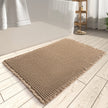 Rvolst Bath Mat Rug for Bathroom Waffle Woven Bathroom Mat Super Absorbent Machine Washable Non Slip Farmhouse Boho Bathroom Rug 46x77cm Brown 🍁 All In One Marketplace Canada