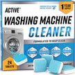 Washing Machine Cleaner Descaler 24 Pack - Deep Cleaning Tablets For HE Front Loader & Top Load Washer, Septic Safe Eco-Friendly Deodorizer, Clean Inside Drum and Laundry Tub Seal - 12 Month Supply 🍁 All In One Marketplace Canada