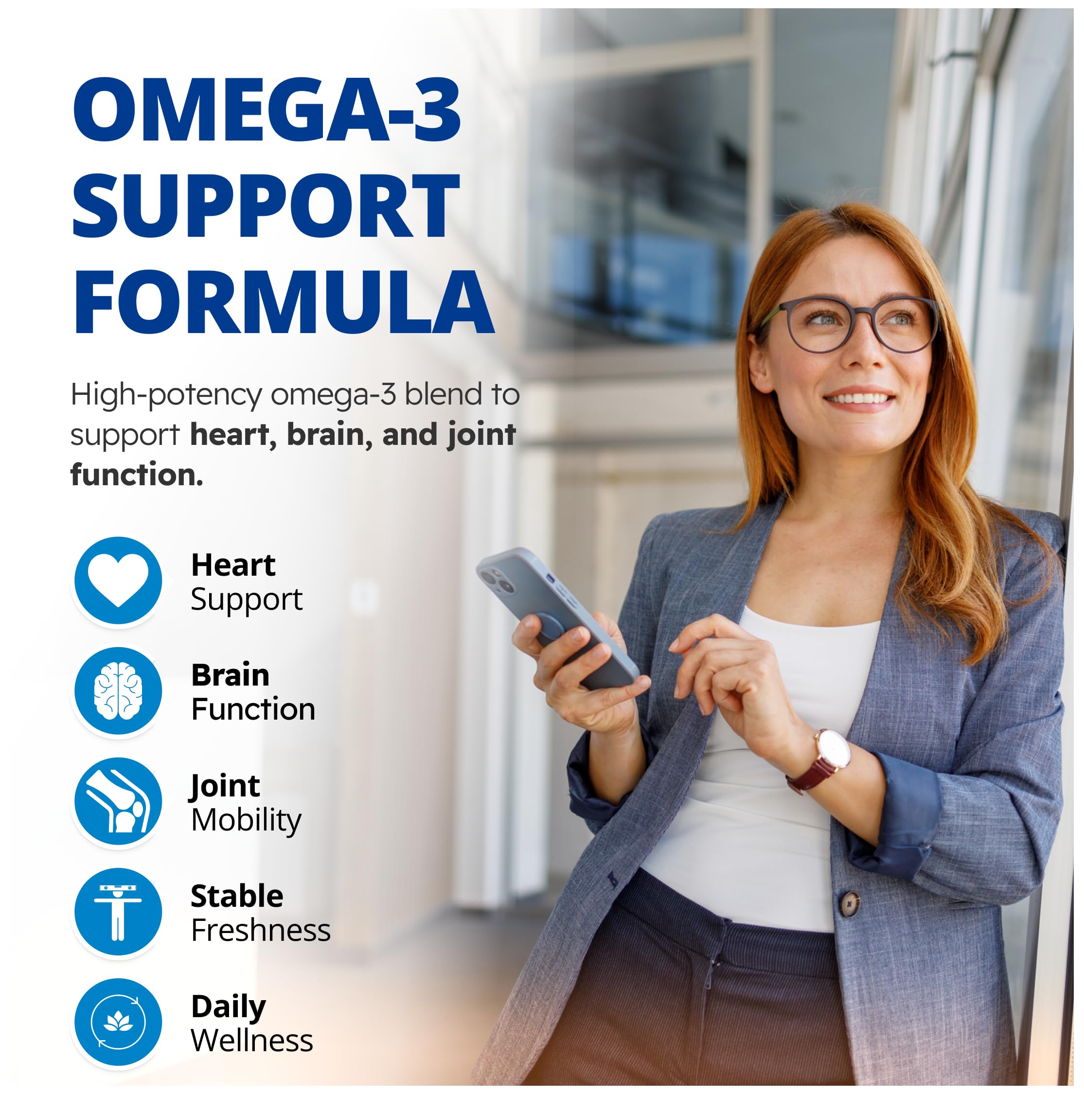 CanPrev Omega-Pro Essential HP 40/20, 90 Softgels 30-Day Supply - 1000mg Wild Deep-Sea Fish Oil, Omega-3 EPA & DHA Formula, Molecular Distilled with Vitamin E, Supports Heart, Brain, Joint, Eye & Skin 🍁 All In One Marketplace Canada