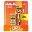Gillette ProShield Mens Razor, 1 Handle + 5 Blade Refills, 1 Count (Pack of 1) 🍁 All In One Marketplace Canada