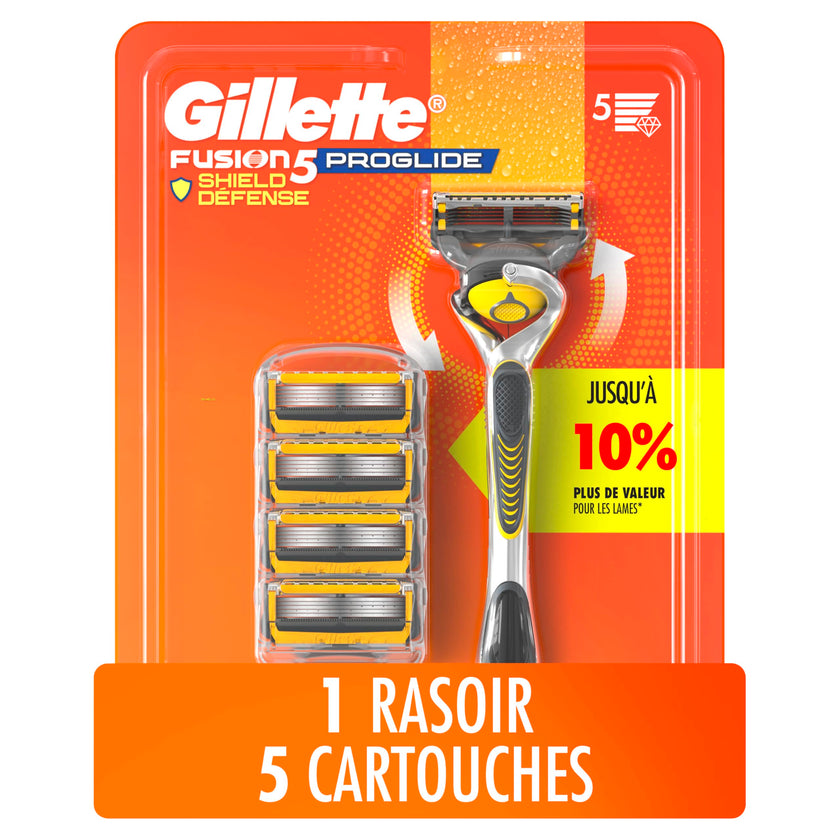 Gillette ProShield Mens Razor, 1 Handle + 5 Blade Refills, 1 Count (Pack of 1) 🍁 All In One Marketplace Canada