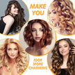 39PCS Self Grip Hair Rollers Curlers 3 Sizes Black Hair Roller 2.5in, 1.9in, 1.4in, Jumbo Hair Roller with 12PCS Duckbill Clips Hair Rollers for Long Medium Short Thick Fine Volume Bangs Hair 🍁 All In One Marketplace Canada