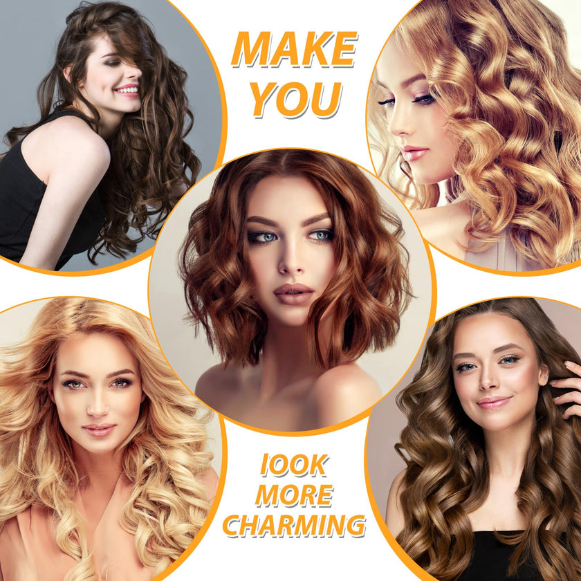 39PCS Self Grip Hair Rollers Curlers 3 Sizes Black Hair Roller 2.5in, 1.9in, 1.4in, Jumbo Hair Roller with 12PCS Duckbill Clips Hair Rollers for Long Medium Short Thick Fine Volume Bangs Hair 🍁 All In One Marketplace Canada