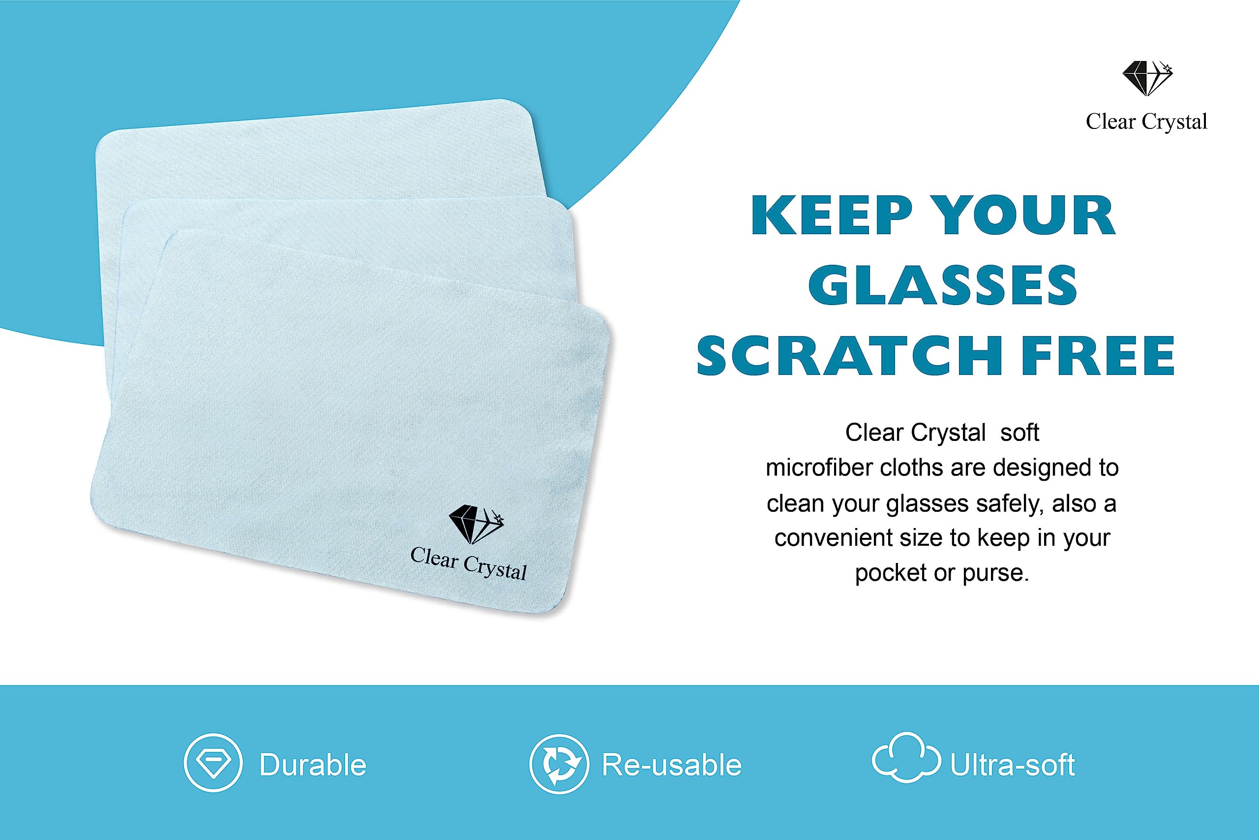 Glasses Cleaner kit - Eyeglass Cleaner including 3 Anti-Reflective Lens Cleaner bottles 125 ml Each, 3 Microfiber Cleaning Cloths, and a Screwdriver Key Chain - by Clear Crystal 🍁 All In One Marketplace Canada